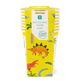 Dinosaur Recyclable Paper Party Cups   8 per pack