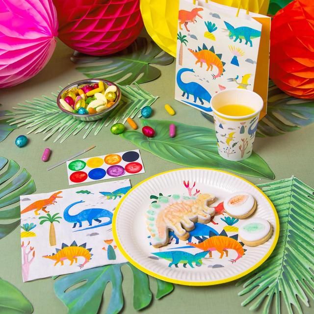 Dinosaur Recyclable Paper Party Cups   8 per pack