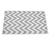 Dip &amp;amp; Drip White &amp;amp; Grey Chevron Bathmat