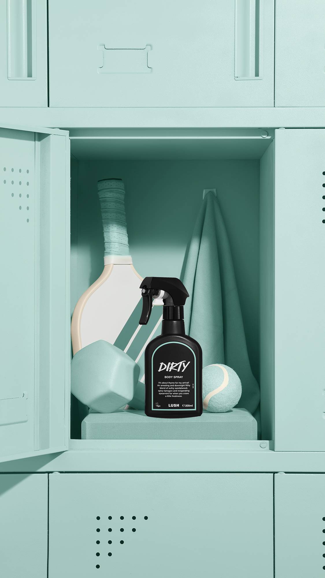 Lush Dirty Body Spray unisex fragrance, imported from the UK