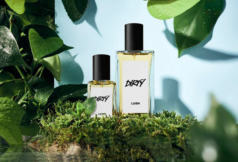 Lush Dirty Perfume fragrance with minty scent (British brand)