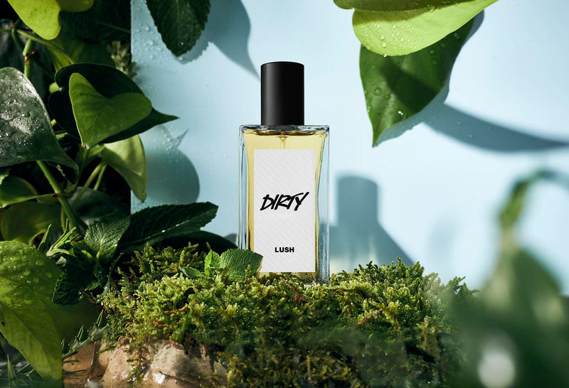 Lush Dirty Perfume fragrance with minty scent (British brand)