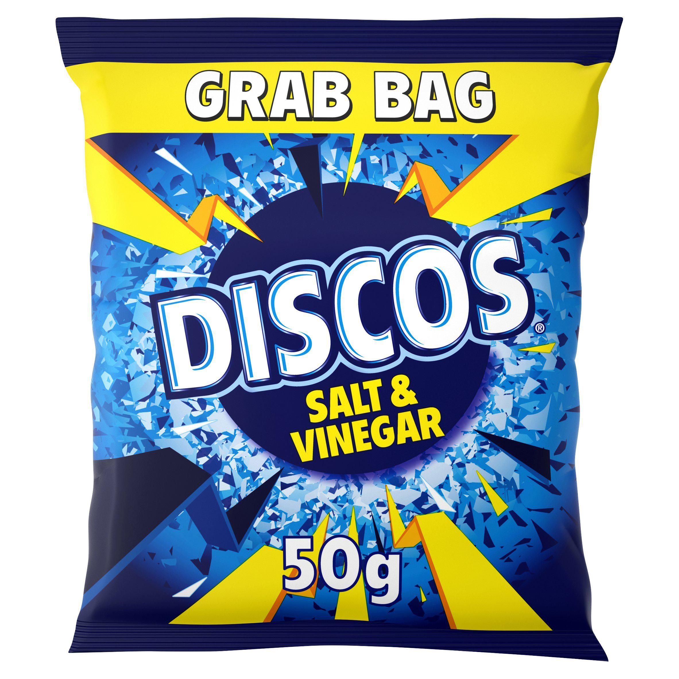 Discos Salt &amp;amp; Vinegar Grab Bag Crisps 50g