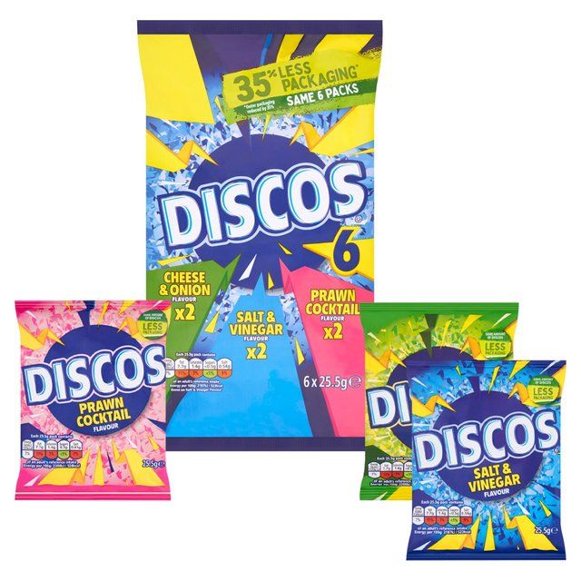 Discos Variety Multipack Crisps   6 x 25.5g