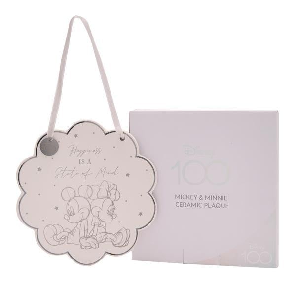 Disney 100 Limited Edition Ceramic Plaque - Mickey & Minnie