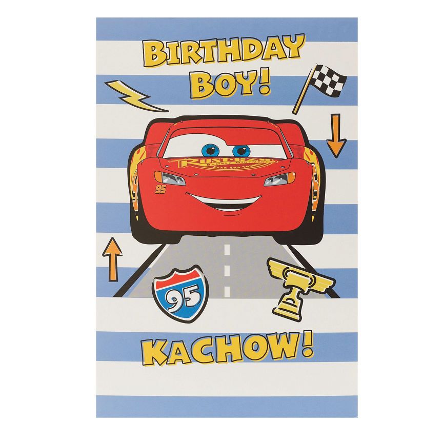 Disney Cars Birthday Card