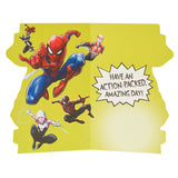 Disney Die Cut Spiderman Birthday Card