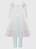 Disney Frozen 2 Elsa Ombr&amp;eacute; Dress &amp;amp; Leggings 7-8 years
