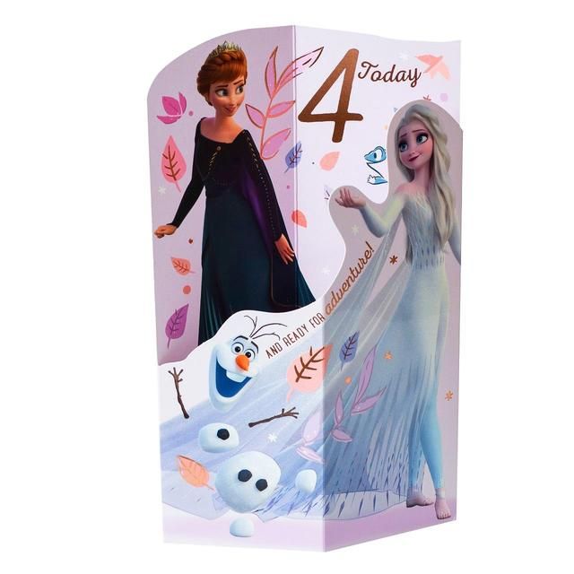 Disney Frozen 4th Birthday Card