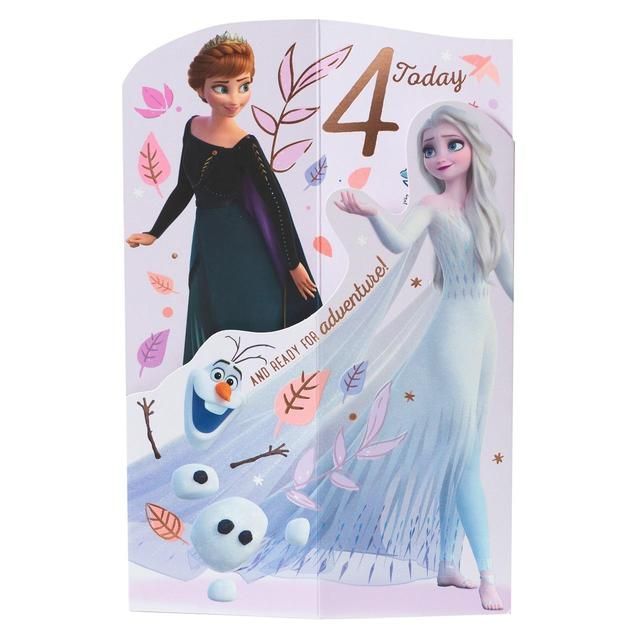 Disney Frozen 4th Birthday Card