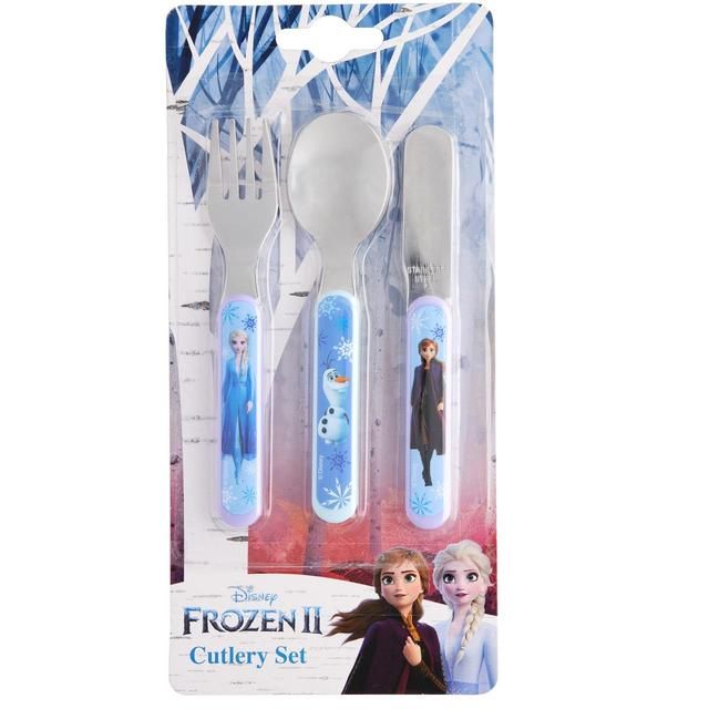 Disney Frozen II 3 Piece Metal Cutlery Set