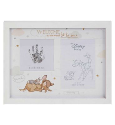 Disney Magical Beginnings Photo &amp;amp; Hand Print Frame Bambi 4&amp;quot; x 6&amp;quot; 10 x 15cm