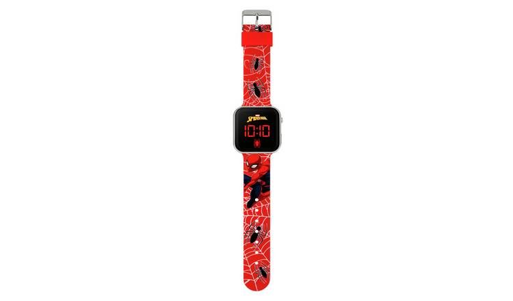 Disney Marvel Spider-Man Kid's Red Silicone Strap Watch