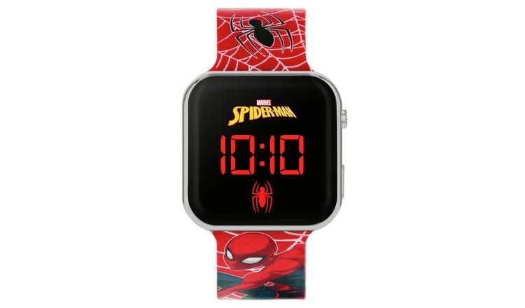 Disney Marvel Spider-Man Kid's Red Silicone Strap Watch