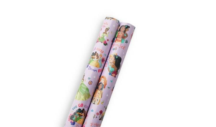 Disney Princess 2 Piece Wrapping Paper Set - 3m