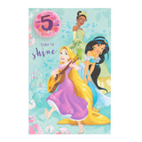 Disney Princess 5th Birthday Card