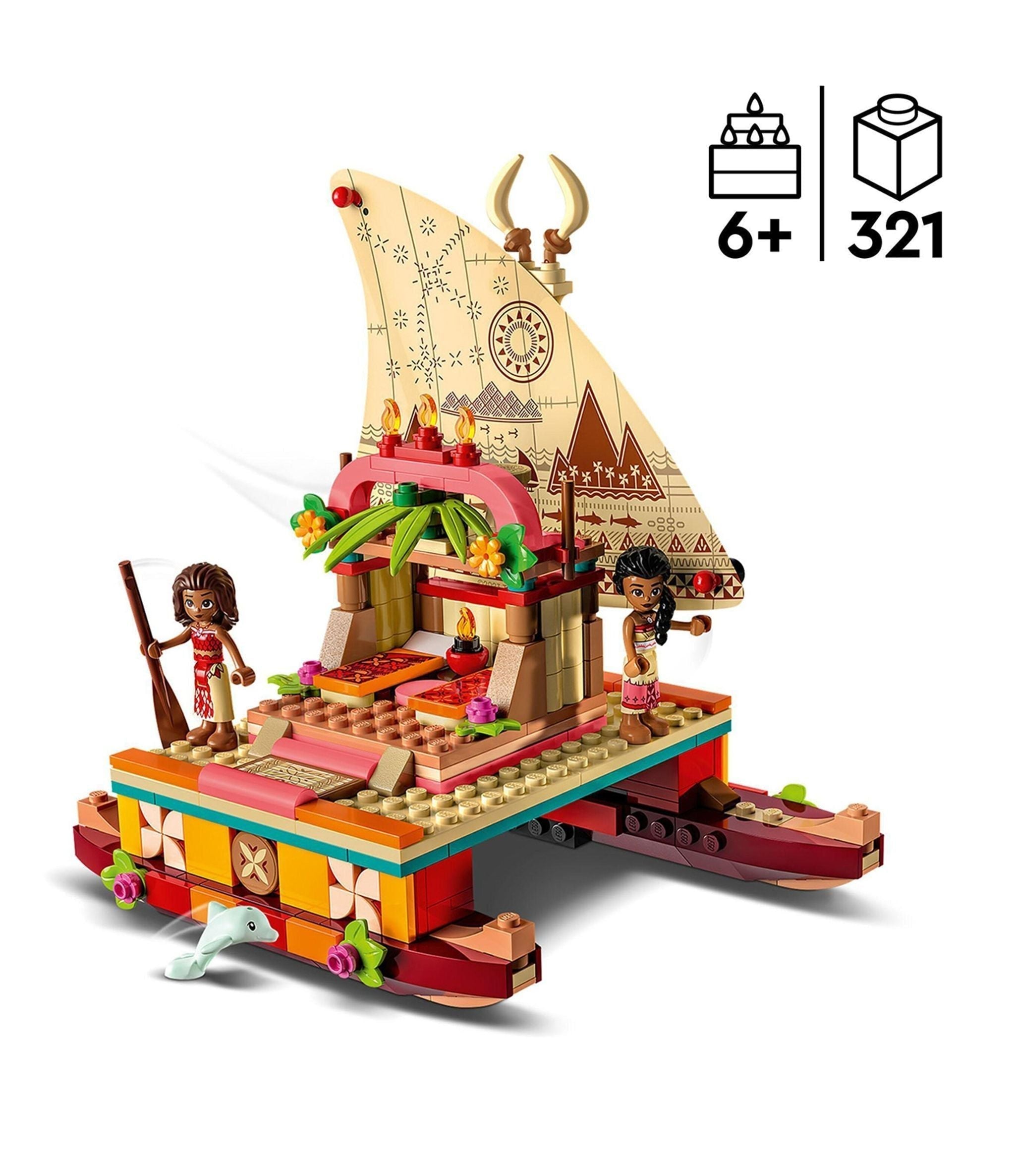 Disney Princess Moana's Wayfinding Boat 43210