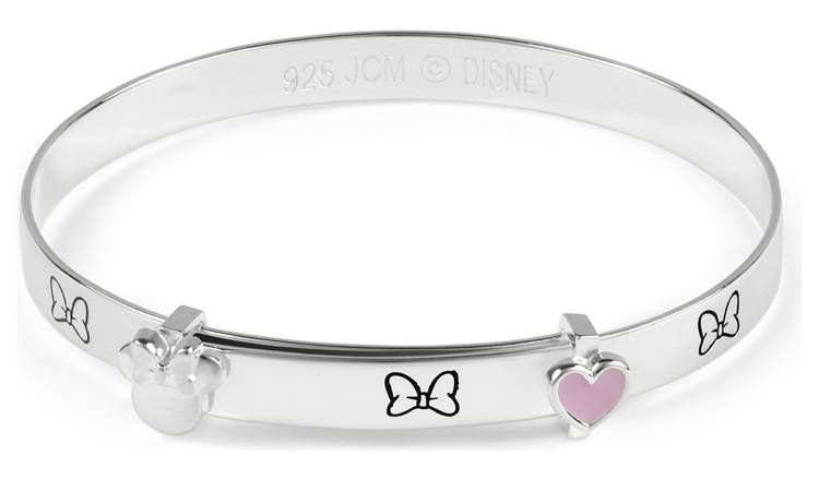 Disney Sterling Silver Minnie Mouse Baby Bangle