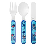 Disney Stitch 3 Piece Metal Cutlery Set