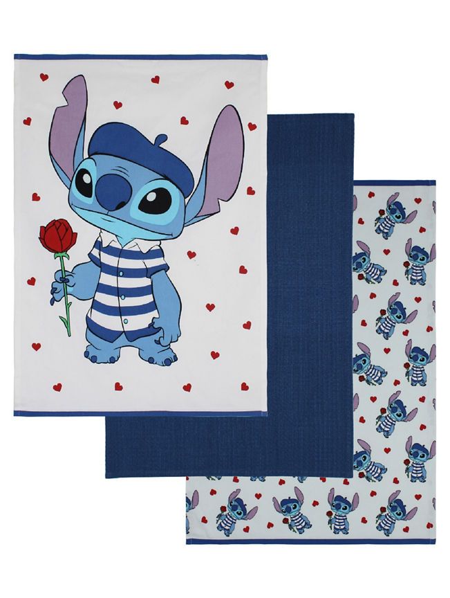 Disney Stitch Love 3Pk Towels