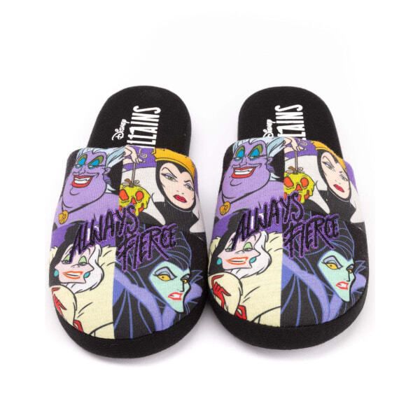 Disney Womens Always Fierce Villains Slippers (3-4)