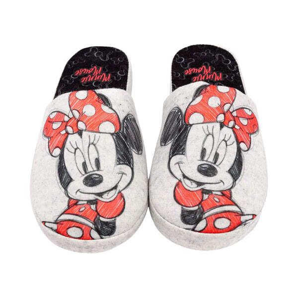 Disney Womens Minnie Mouse Slippers (3-4)