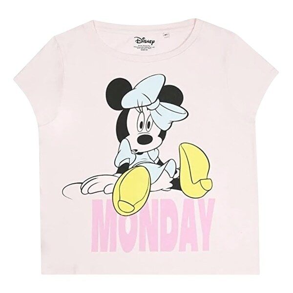 Disney Womens Monday Minnie Mouse Long Pyjama Set (L)