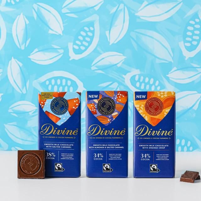 Divine 45% Cocoa Milk Chocolate Bar   90g