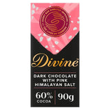 Divine 60% Dark Chocolate Pink Himalayan Salt   90g