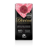 Divine 60% Dark Chocolate Pink Himalayan Salt   90g