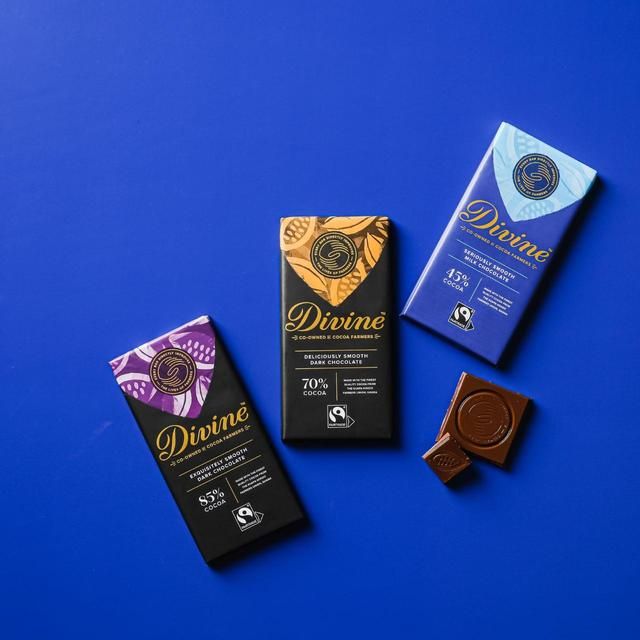 Divine 85% Dark Chocolate   90g