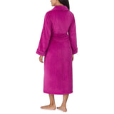 DKNY Shawl Collar Long Plush Robe