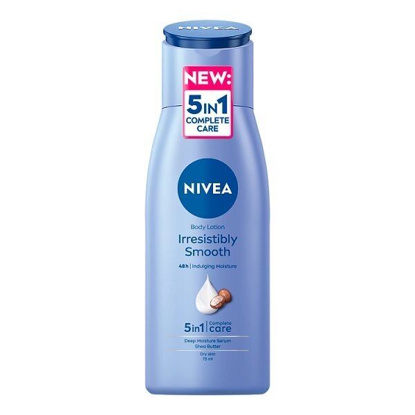 DNR NIVEA Irresistibly Smooth Body Lotion for Dry Skin 75ml