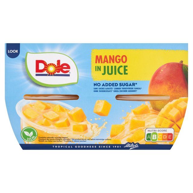 Dole Diced Mango in Juice Multipack   4 x 113g