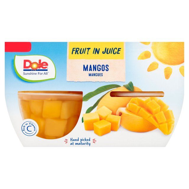 Dole Diced Mango in Juice Multipack   4 x 113g