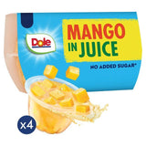 Dole Diced Mango in Juice Multipack   4 x 113g