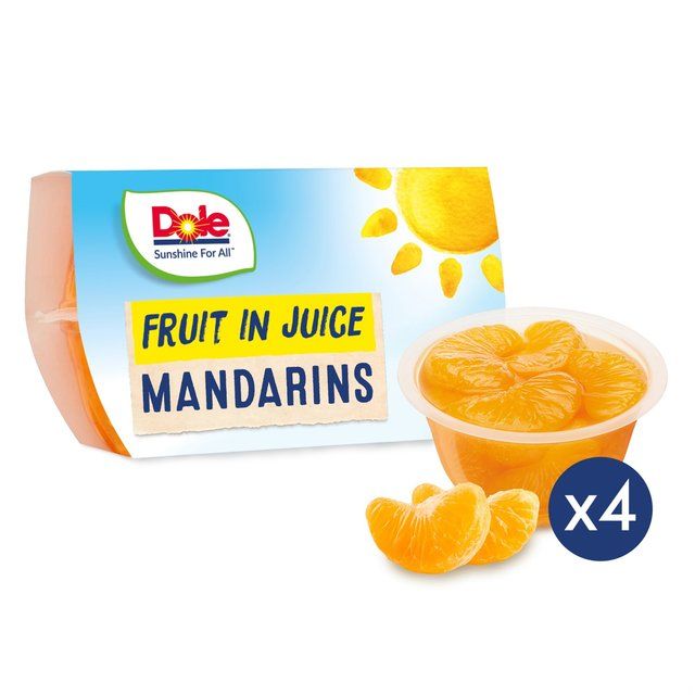 Dole Mandarins In Juice Fruit Pots Multipack