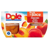 Dole Peaches In Juice Fruit Snacks 4x113g