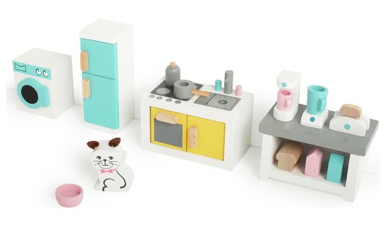 Doll House Wooden Dolls Kitchen Set