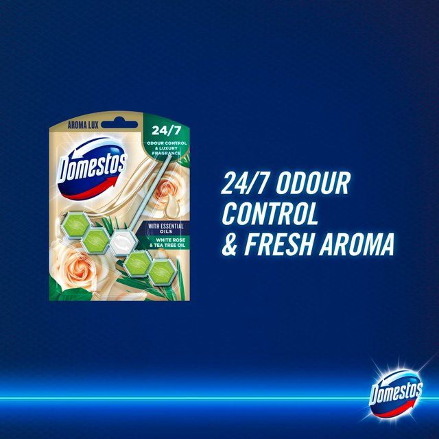 Domestos Rim Blocks White Rose Mono