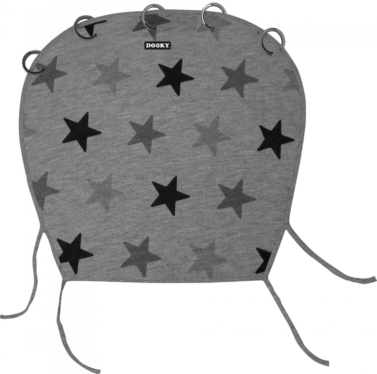 Dooky universal sun shade Grey Stars, imported from the UK