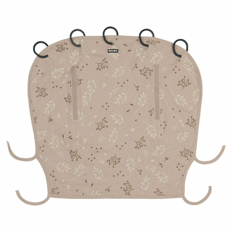 Dooky baby sun shade in Romantic Leaves Beige for strollers (British brand)