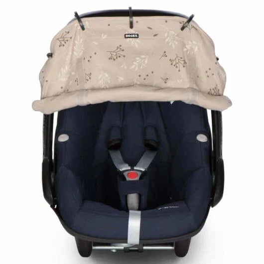 Dooky baby sun shade in Romantic Leaves Beige for strollers (British brand)