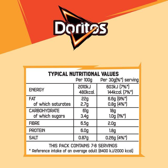 Doritos Dippers Hint of Paprika Tortilla Chips Sharing Bag Crisps   230g