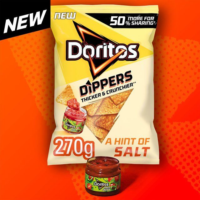 Doritos Dippers Hint of Salt Sharing Tortilla Chips