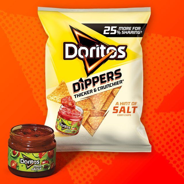 Doritos Dippers Hint of Salt Tortilla Chips Sharing Bag Crisps   230g