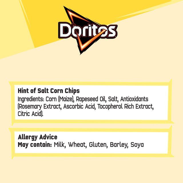 Doritos Dippers Hint of Salt Tortilla Chips Sharing Bag Crisps   230g