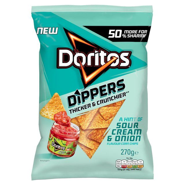 Doritos Dippers Hint of Sour Cream &amp;amp; Onion Sharing Tortilla Chips