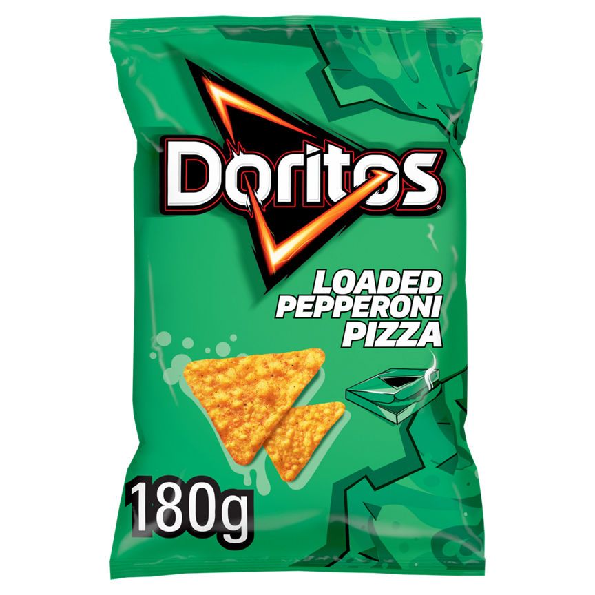 Doritos Loaded Pepperoni Pizza Sharing Tortilla Chips Crisps 180g