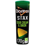 Doritos Stax Sour Cream &amp;amp; Onion Sharing Snacks Crisps 170g